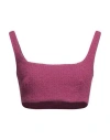 Pinko Woman Top Mauve Size 8 Cotton, Polyester, Acrylic In Purple