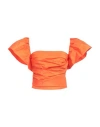 Pinko Woman Top Orange Size 2 Polyester