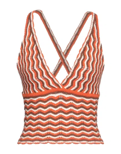 Pinko Tops In Orange