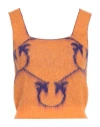 Pinko Woman Top Orange Size M Acrylic, Polyamide, Alpaca Wool