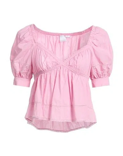 Pinko Woman Top Pink Size 0 Cotton