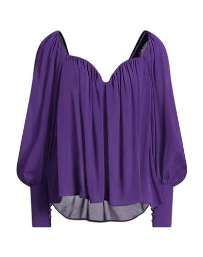 Pinko Woman Top Purple Size 6 Viscose