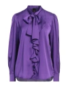 Pinko Woman Top Purple Size 6 Polyester, Elastane