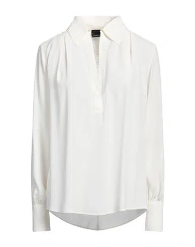 Pinko Woman Top White Size 2 Acetate, Silk, Polyester