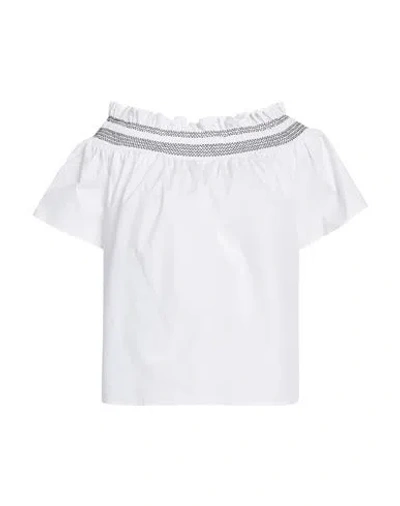 Pinko Woman Top White Size 6 Cotton