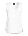 Pinko Woman Top White Size S Cotton, Brass, Viscose