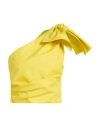 Pinko Woman Top Yellow Size 8 Polyester