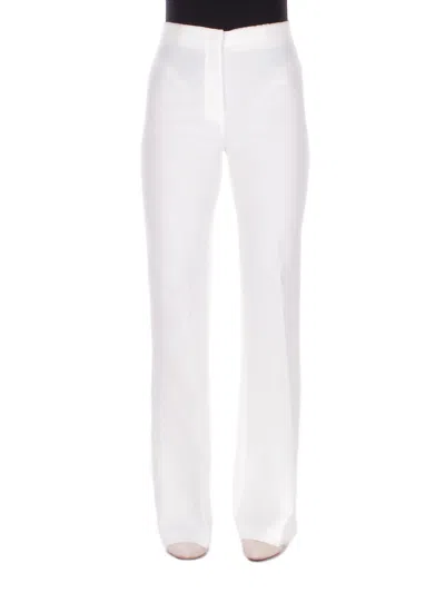 Pinko Woman Trousers 106619a32z Z07 Edamane Pantalone Canvas White