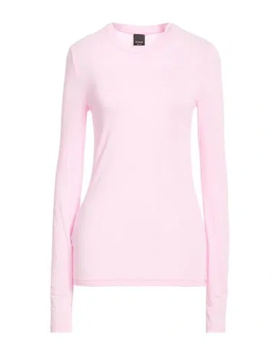 Pinko Woman T-shirt Light Pink Size S Viscose, Polyamide, Cashmere, Elastane