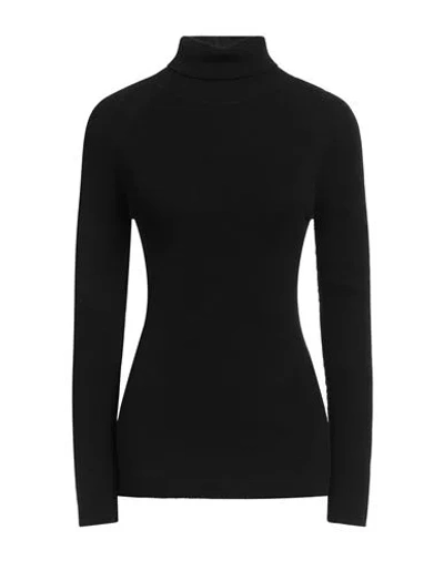 PINKO PINKO WOMAN TURTLENECK BLACK SIZE L WOOL, VISCOSE, POLYAMIDE, CASHMERE