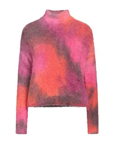 Pinko Woman Turtleneck Fuchsia Size Xs Alpaca Wool, Polyamide, Wool, Elastane