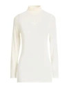 Pinko Woman Turtleneck Ivory Size L Viscose, Polyamide, Cashmere, Elastane In White