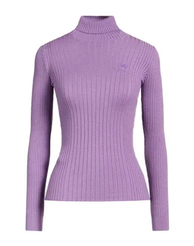 Pinko Woman Turtleneck Mauve Size Xs Viscose, Polyester, Polyamide In Purple