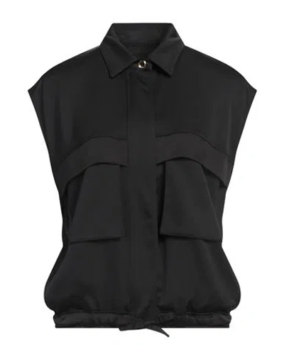 Pinko Woman Vest Black Size Xxs Polyester