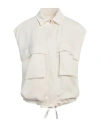 Pinko Tasconi Button Detail Gilet Eros In White