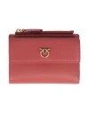 Pinko Woman Wallet Brick Size - Calfskin In Red