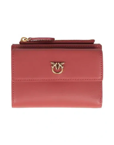 Pinko Woman Wallet Brick Size - Calfskin In Red