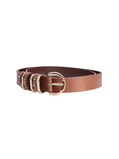 Pinko Women's 100% Leather Belt In Brown