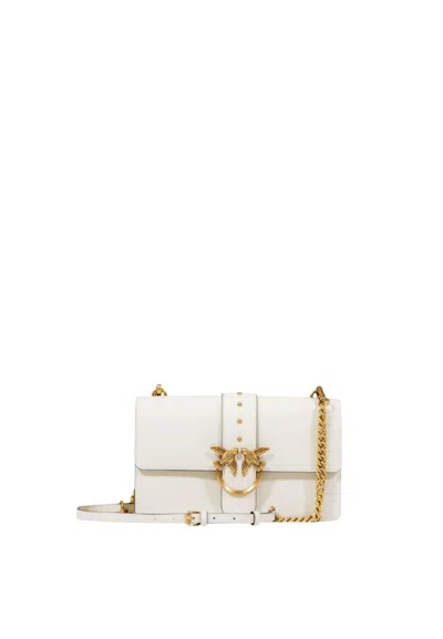 Pinko Women's Bag  105857a0f1 White Silk/antique Gold