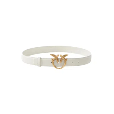 Pinko Women's Belt  - Love Berry H3 Belt Calf - White