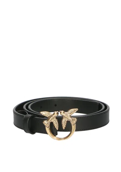 Pinko Women's Belt  100143a0f1-z99q Black In Nero Oro Nero