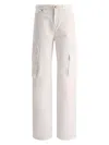 Pinko Jean Ballon En Denim Bull Souple In White