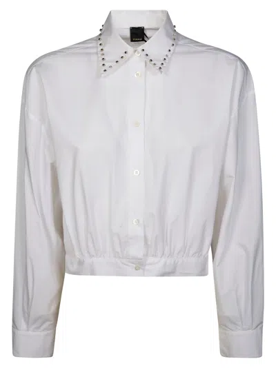 Pinko Women's Charita Popeline Mini Shirt For In White