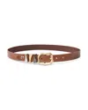 Pinko Women's Chunky Leather Belt In Brown