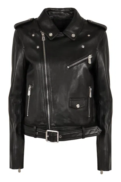 PINKO WOMEN'S COSTA RICA LEATHER JACKET
