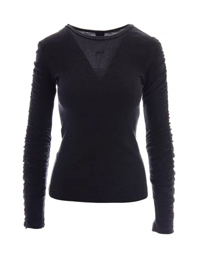 Pinko Women's Cotton-wool Sweater In Grigio Corvo