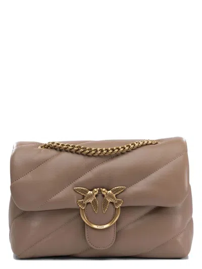Pinko Women's Crossbody Bags In Beige