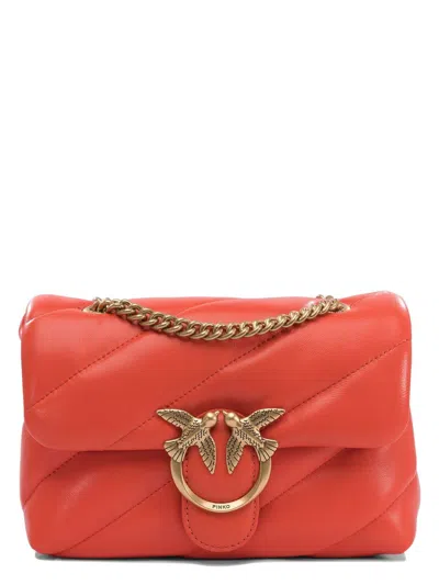 Pinko Women's Crossbody Bags In Orange