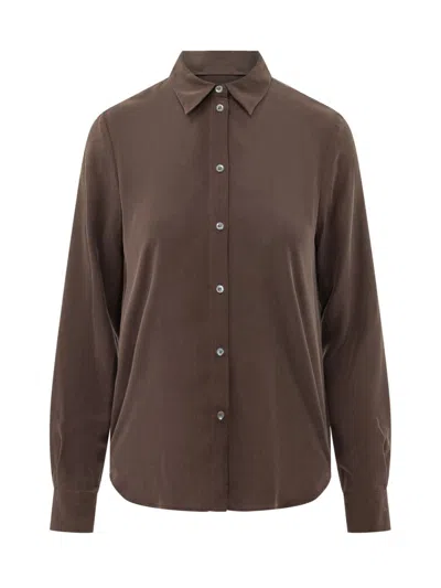 Pinko Women Dark Brown Solid Shirt