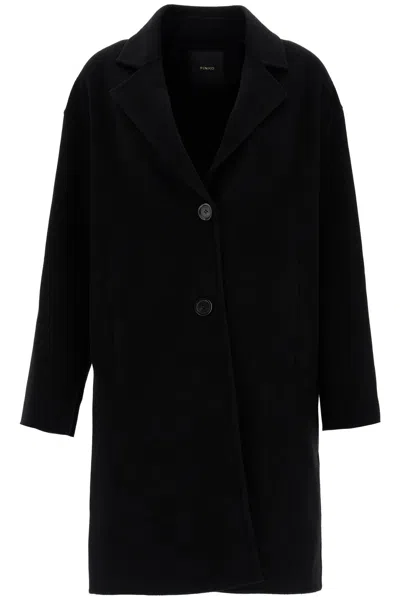 PINKO PINKO WOMEN'S DOUBLE WOOL COAT WITH SCREWDRIVER DESIGN
