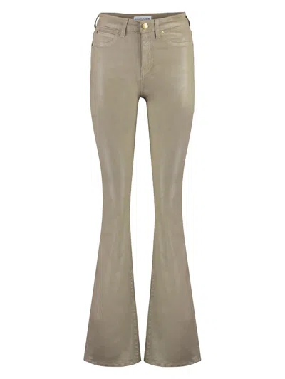 Pinko Women's High-rise Flared Jeans In Beige