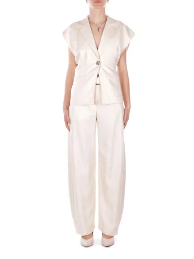 Pinko Women's Jacket 106509a2w6 C00 Floella Frisottino White Jacket