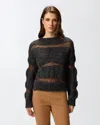 Pinko San Domino Pattern Sweater With Lurex Thread Inserts In Gray