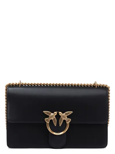 PINKO WOMEN'S LEATHER CROSSBODY