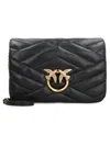 Pinko Love Bag Click Puff Leather Bag In Black