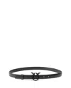 Pinko Women's Love Berry Belt In Limo Black