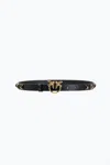 Pinko Fine Ceinture Avec Boucle Love Birds 1 Cm In Black