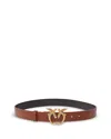Pinko Love Birds High Leather Belt 4cm