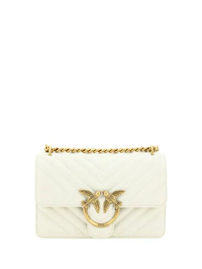 Pinko Women's Love One Mini Shoulder Bag In White