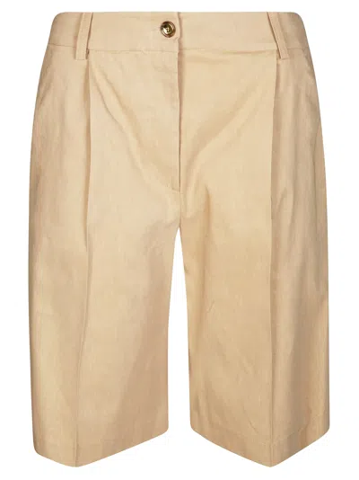 Pinko Women's Mini Bermuda Stretch Shorts In Nude