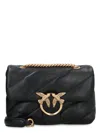 Pinko Love Baby Puff Leather Crossbody Bag In Black