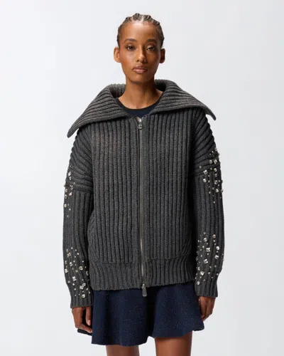 Pinko Women's Outerwear And Jackets  New Gavi 105638 A2tr K07 In Gray