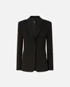 Pinko Giappone Single-breasted One Button Jacket In Black