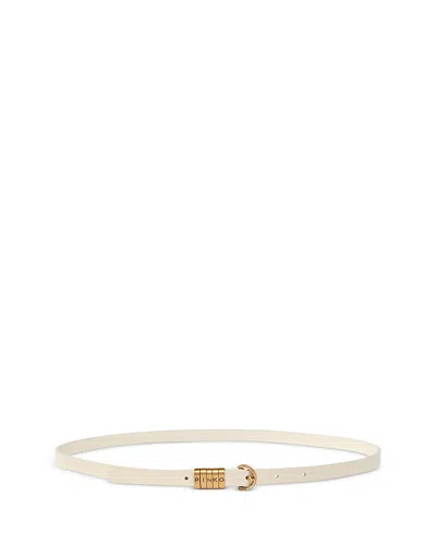 Pinko Women's Saddle Leather Belt In Blue