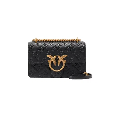 Pinko Women Shoulder Bags  - Love One Mini Dc Silk Calf - Black
