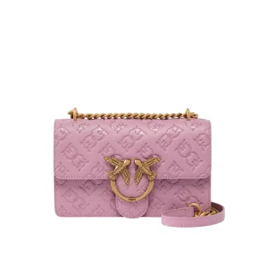 Pinko Women Shoulder Bags  - Love One Mini Dc Silk Calf - Purple